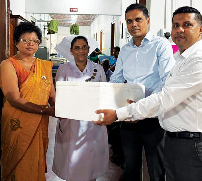 Healthcare support at Negombo General Hospital